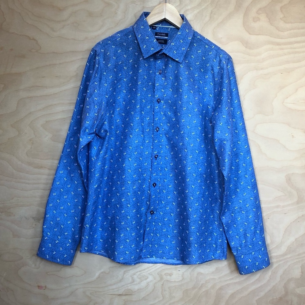 Portabella Button Up Shirt Mens Size L.